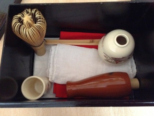 Tea ceremony set, OM handling collection
